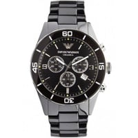 Emporio Armani Herren Armband Uhr CERAMICA AR1421