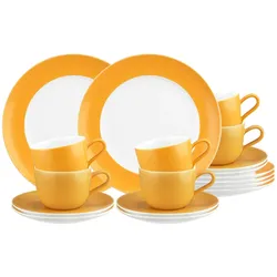 Seltmann Weiden Liberty Pure Colors Kaffeeservice 18-teilig Mango Orange