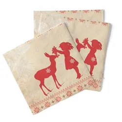 Sovie HORECA Serviette Sarah aus Tissue 40 x 40 cm, 100 Stück - Weihnachten