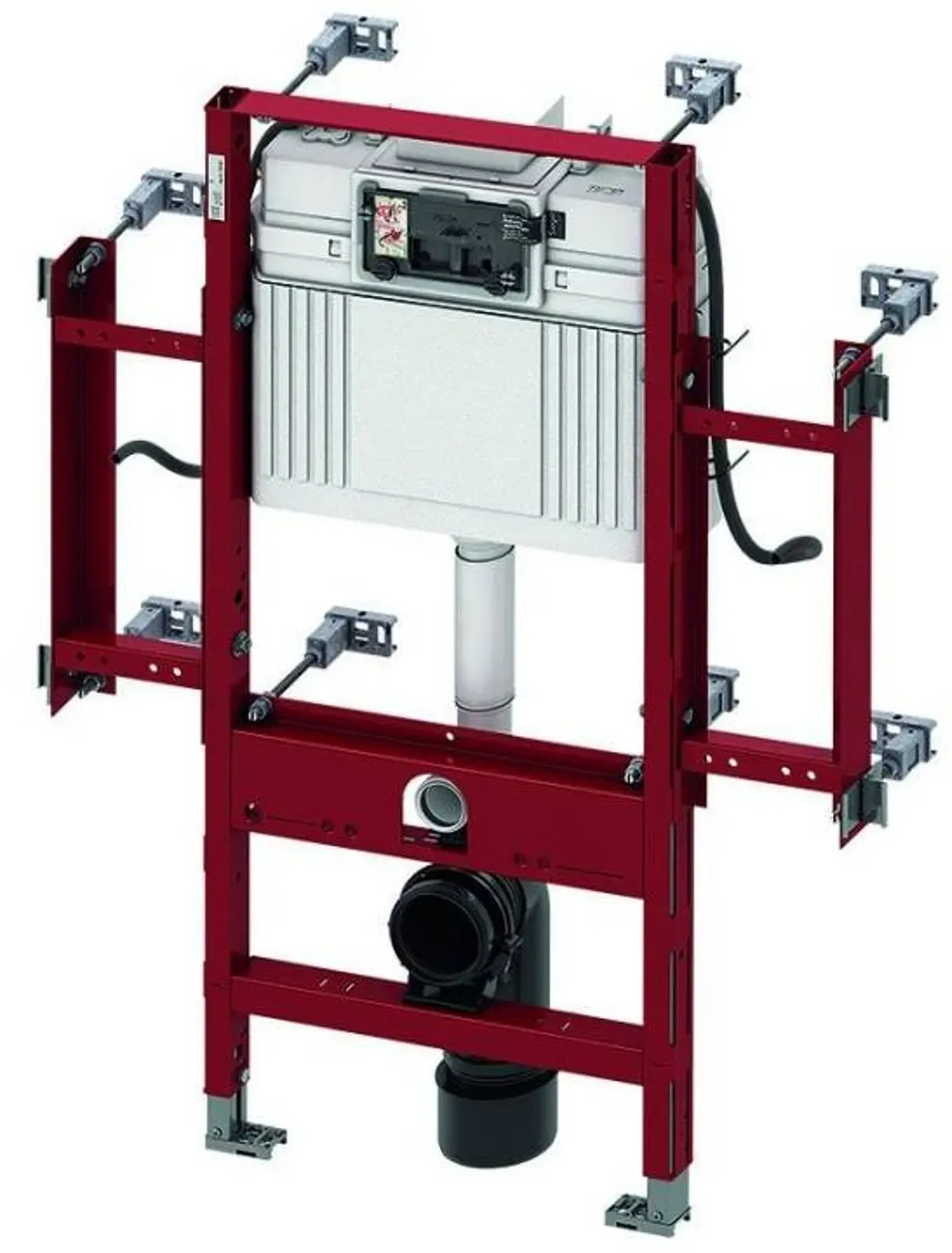 TECEprofil WC-Gerontomodul mit Spülkasten, Sitzhöhe 48 cm, Bauhöhe 1120 mm