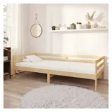 furnicato Bett Multifunktionales Tagesbett aus massivem Kiefernholz 204x98x57 cm (1-tlg), Stabiles Schlafsofa mit Lattenrost für Gäste und bequeme Sofa-Option braun