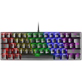 MARSGAMING Gaming MK60 Schwarz, Mechanische Tastatur FRGB, Antighosting, Switch Mechanischer Braun, Italienisch Sprache, MK60BRIT