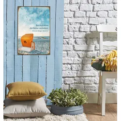 Metallbild QUEENCE "Beine vertreten", orange (farbe bild(er): orange), B:30cm H:45cm, Stahl, Metall, Bilder, Stahlschilder