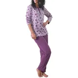 normann-wäschefabrik Frottee Pyjama Schlafanzug Rot 36/38