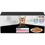 Purina 40x85g Meeresfisch & Truthahn PURINA PRO PLAN Delicate Adult Nassfutter für Katze