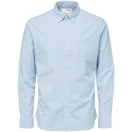 Selected Langarmhemd Blau XXL