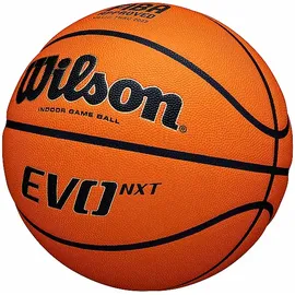 Wilson Basketball EVO NXT FIBA Game Ball, Mischleder, Ideal für Hallen, Größe 7,