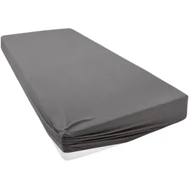 otto home Spannbettlaken Jersey-Elasthan 140 x 200 cm grau