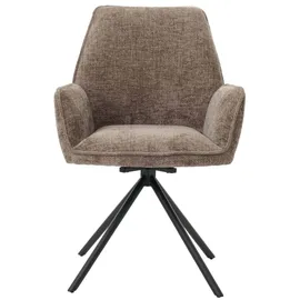MCW Esszimmerstuhl MCW-G67 Chenille braun 6er Set