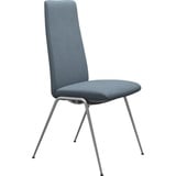 Stressless® Polsterstuhl Laurel, High Back, Größe M, mit Beinen aus Stahl in Chrom matt blau