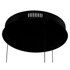 Novel Ontario 3-flg. 23 cm rund schwarz Metall