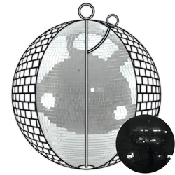 Spiegelkugel 100cm - schwarz - Discokugel Echtglas - 10x10mm Spiegel - PROFI Ser...