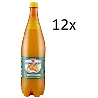 12x San Pellegrino PET Flasche Dose 1.25L Aranciata Amara Limonade Bitteroange