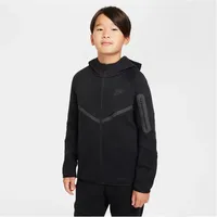 Nike Sportswear Tech Fleece Kapuzenjacke Jungen 010 - black/black/black