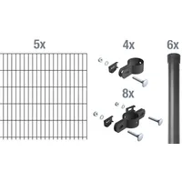 GAH Alberts Einstabmatten Komplettset 1,25 x 10 m anthrazit