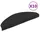 vidaXL Stufenmatte 65 x 21 cm Schwarz