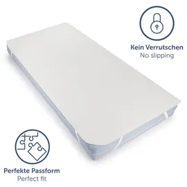 Blumtal Premium Molton Matratzenschoner atmungsaktiv 100 x 200 cm weiß