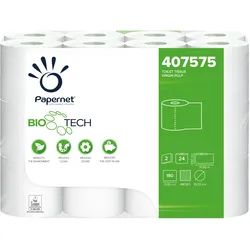 Papernet Selbstauflösendes Toilettenpapier Bio Tech 2-lagig 24 Rollen