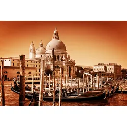 Fototapete PAPERMOON "Retro Venedig", bunt (mehrfarbig), B:3m L:2,23m, Vlies, Tapeten