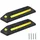 Relaxdays Radstopper 2er Set Gelb,Schwarz