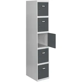 Simonrack Spind Schrank, Metallschrank, Schließfachschrank, Schloss, 1800x400x500 mm - Simonlocker