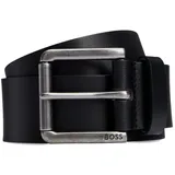 Boss Herren Joris Sz40 Gürtel aus Glattleder mit Logo-Gravur an der Rollschließe Schwarz001 85 - 85