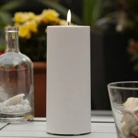 uYuni LED Kerze THEA 20 cm 8,4 cm weiß