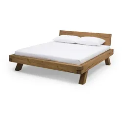 SalesFever Doppelbett »Betten«, BxL: 158 x 218 cm, fichtenholz - beige