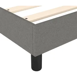 vidaXL Boxspringbett 180 x 200 cm Dunkelgrau
