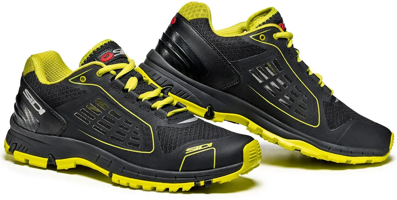 Sidi Approach Schuhe, schwarz-gelb, Größe 39 für Männer