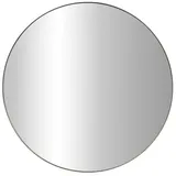 edaxo Spiegel, Schwarz, Metall, 80x80x3 cm, Spiegel, Wandspiegel