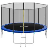 Tectake Garfunky 457 cm inkl. Sicherheitsnetz und Leiter schwarz/blau