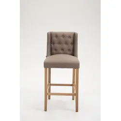 CLP Barhocker Cassandra Stoff Antik-hell taupe