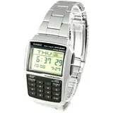 Casio Databank Man Calculator Stahl schwarz Silber