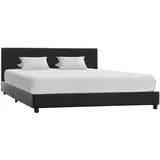 vidaXL Bettgestell 160 x 200 cm Schwarz