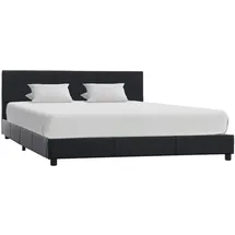 vidaXL Bettgestell 160 x 200 cm Schwarz