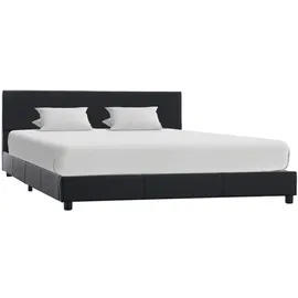 vidaXL Bettgestell 160 x 200 cm Schwarz