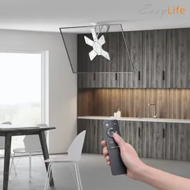 Easy Life EasyLife - TV Deckenhalter Smart Home elektrisch schwenkbar 23 bis 55 Zoll, VESA 400x400 Weiß