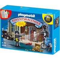 Playmobil 4168 - Adventskalender Polizeialarm! Schatzräuber auf der Flucht