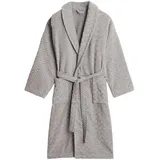 GANT Bademantel JACQUARD HERRINGBONE ROBE Grau M