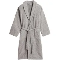 GANT Bademantel JACQUARD HERRINGBONE ROBE Grau M
