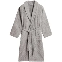 GANT Bademantel JACQUARD HERRINGBONE ROBE Grau M