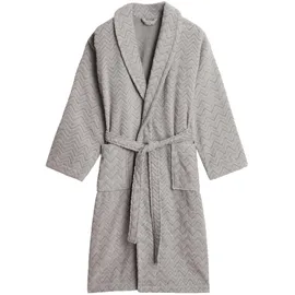 GANT Bademantel JACQUARD HERRINGBONE ROBE Grau M