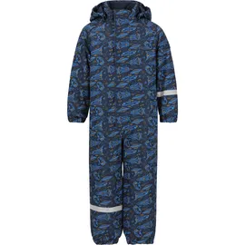 ZigZag Schneeoverall ZIGZAG "Tower", Kinder, Gr. 92, EURO-Größen, blau (dunkelblau), 100% Polyester, lang, Overalls, mit wasser- und winddichter TPU-Membran