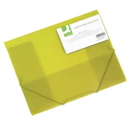 Gummizugmappe A4 transparent gelb