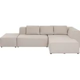 Kare DESIGN Ecksofa Infinity Stoff Beige Creme