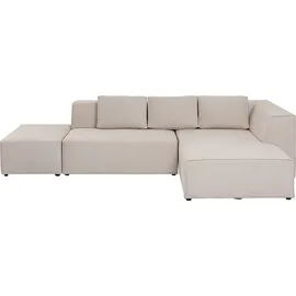 Kare DESIGN Ecksofa Infinity Stoff Beige Creme