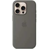 Apple iPhone 16 Pro Silikon Case steingrau