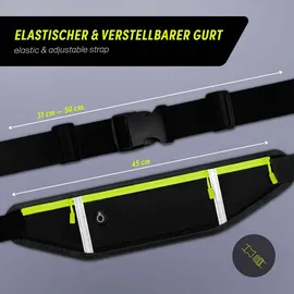 OneFlow Active Pro Laufgürtel One Size Schwarz