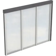SKANHOLZ Seitenwand 255 x 200 cm grau